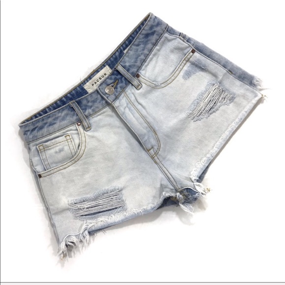 PacSun Pants - Pacsun high rise white-washed distressed shorts